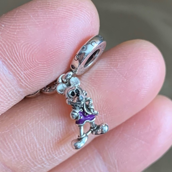 NWOT Disney Mickey Mouse 100th Celebration Dangle Charm Sterling Silver 925 - Picture 5 of 11